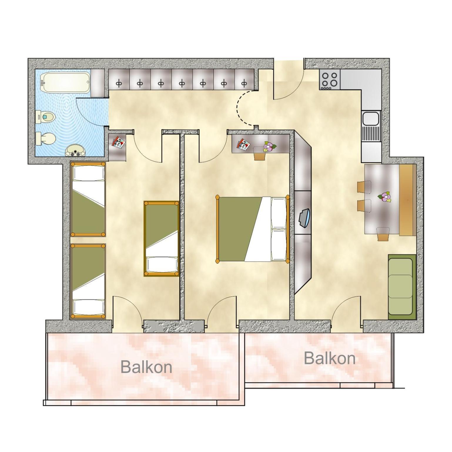 Mountain Living Apartments 圣瓦伦蒂诺阿拉穆塔 外观 照片