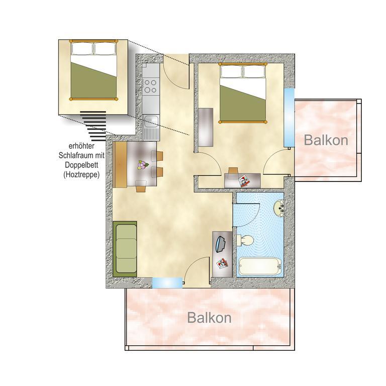 Mountain Living Apartments 圣瓦伦蒂诺阿拉穆塔 客房 照片